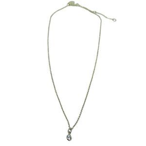 TCS Initial A Pendant Chain Necklace Silver Tone College Casual Everyday Gift
